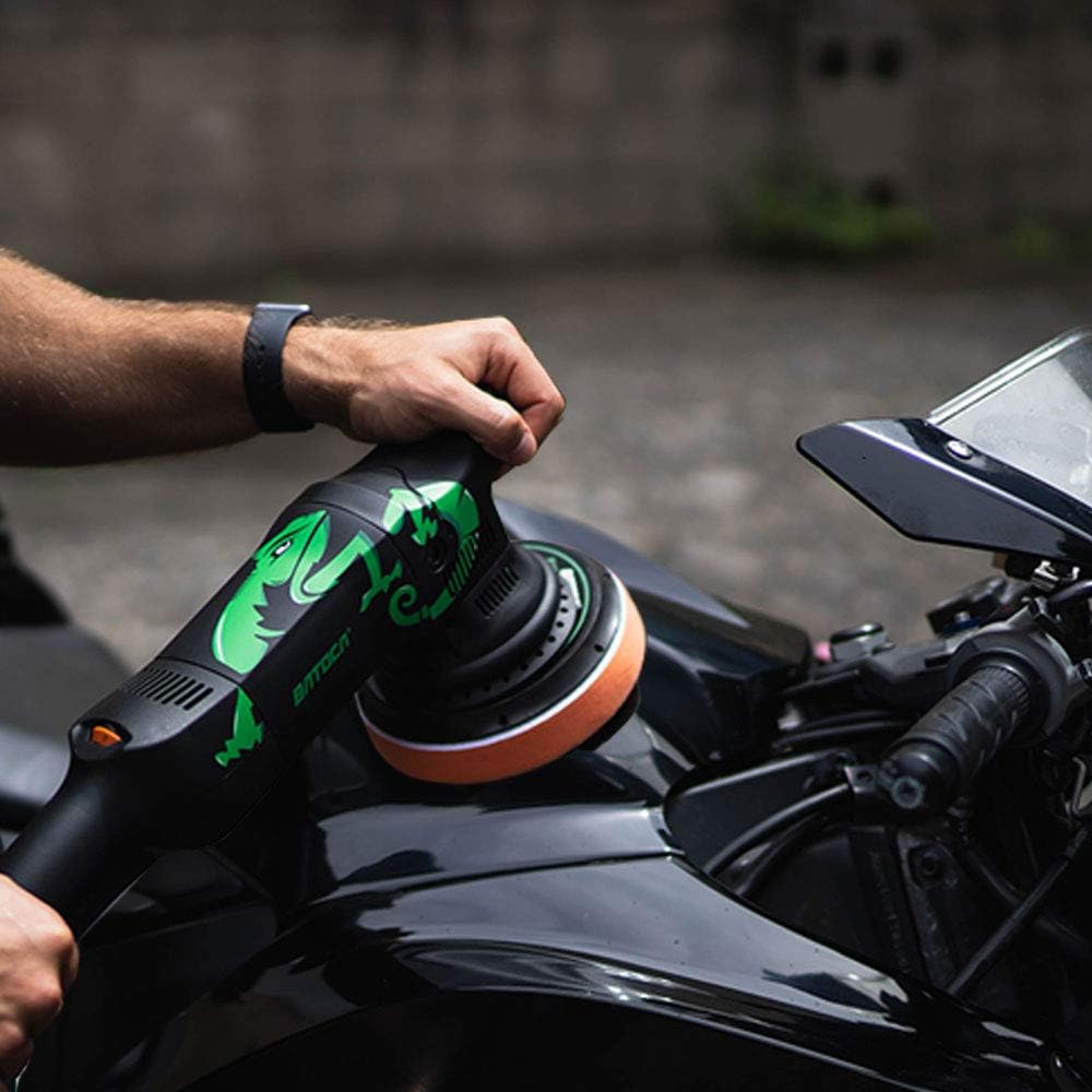 Dual Action Polisher, 6 Inches, 700w Random Orbital Car Buffer with Foam/Wool Pads, Microfiber Towels F824453