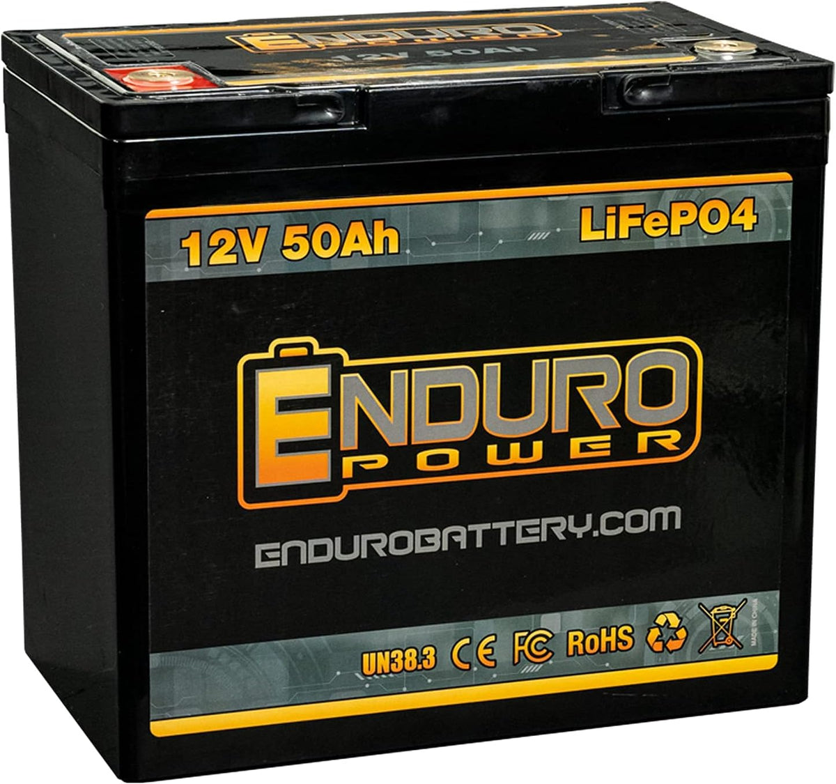 12V 50Ah LiFePO4 Lithium Deep Cycle Battery P492