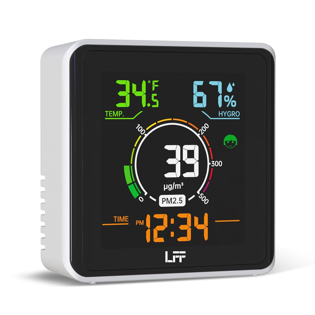 Indoor Air Quality Monitor PM2.5 Temperature Humidity Meter B7253