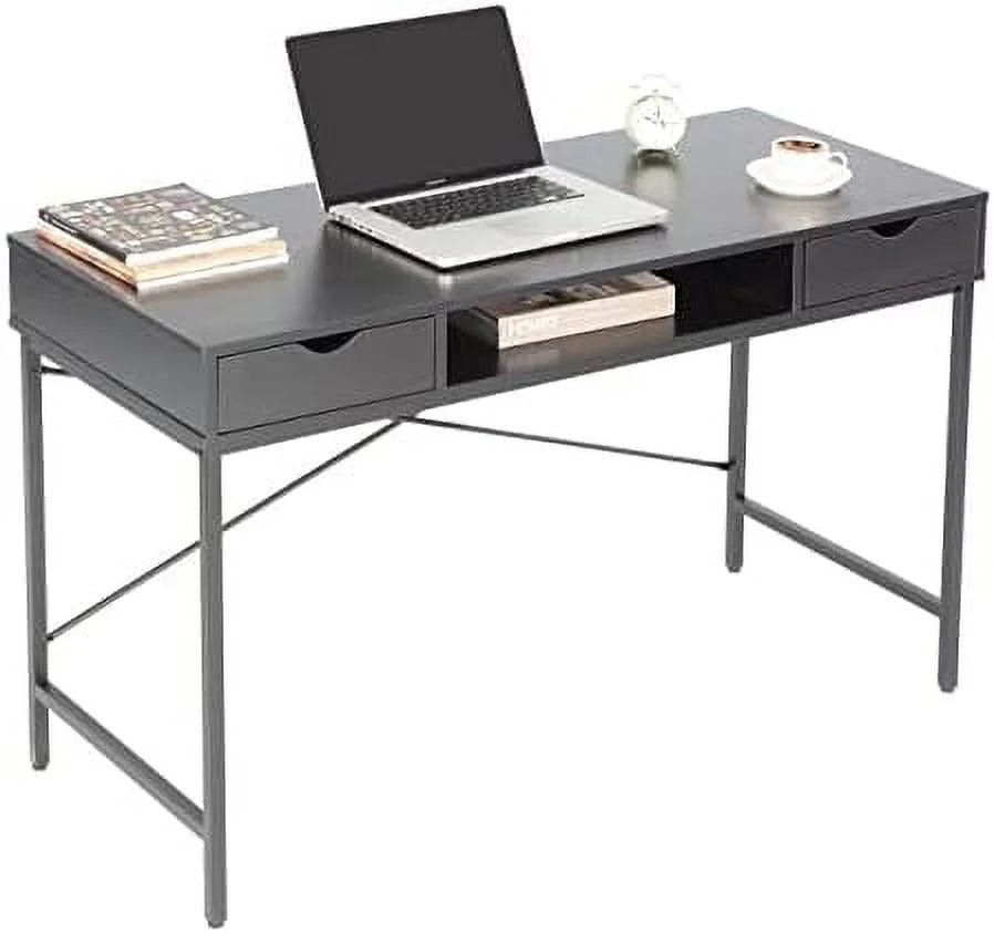 48" Writing Desk with Drawers Rustic Brown V922807