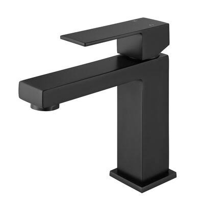 Matte Black Single Hole Bathroom Faucet J8448