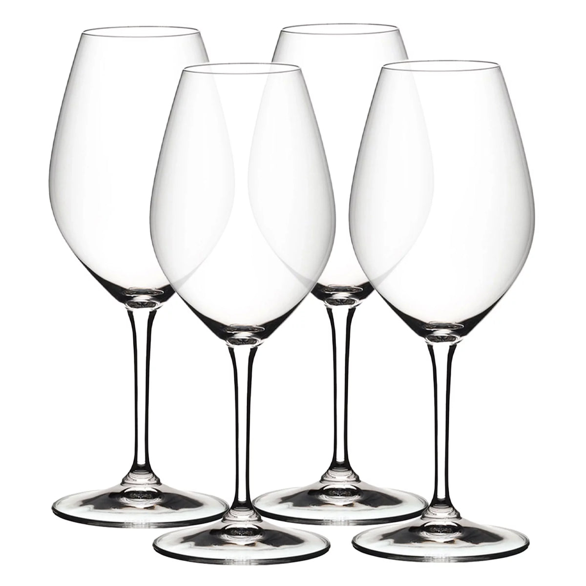 34.25 Oz Merlot Red Wine Decanter with Stemmed Glasses, 4 Pcs I489127