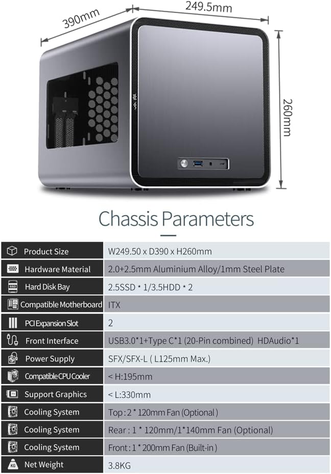 Gray Mini ITX Case A81931