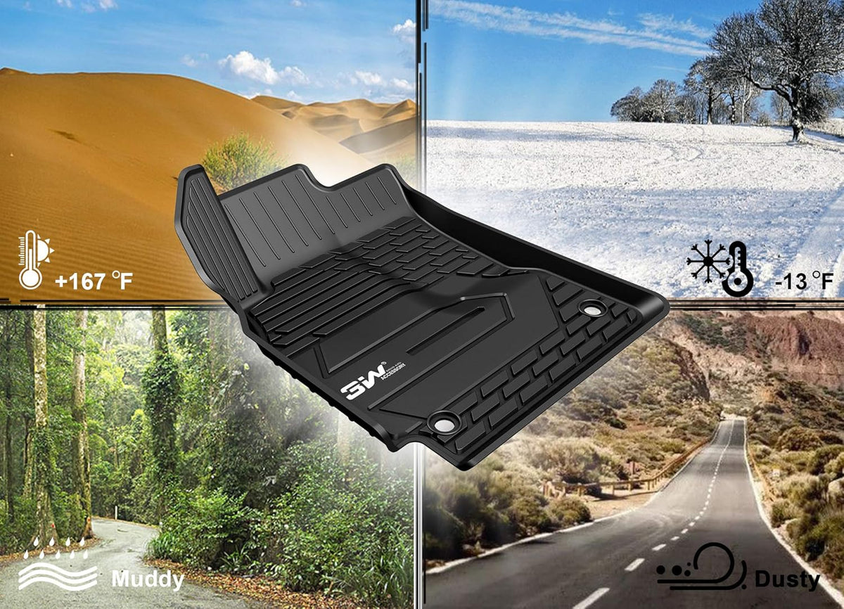Black TPE All Weather Floor Liner Full Set Z475