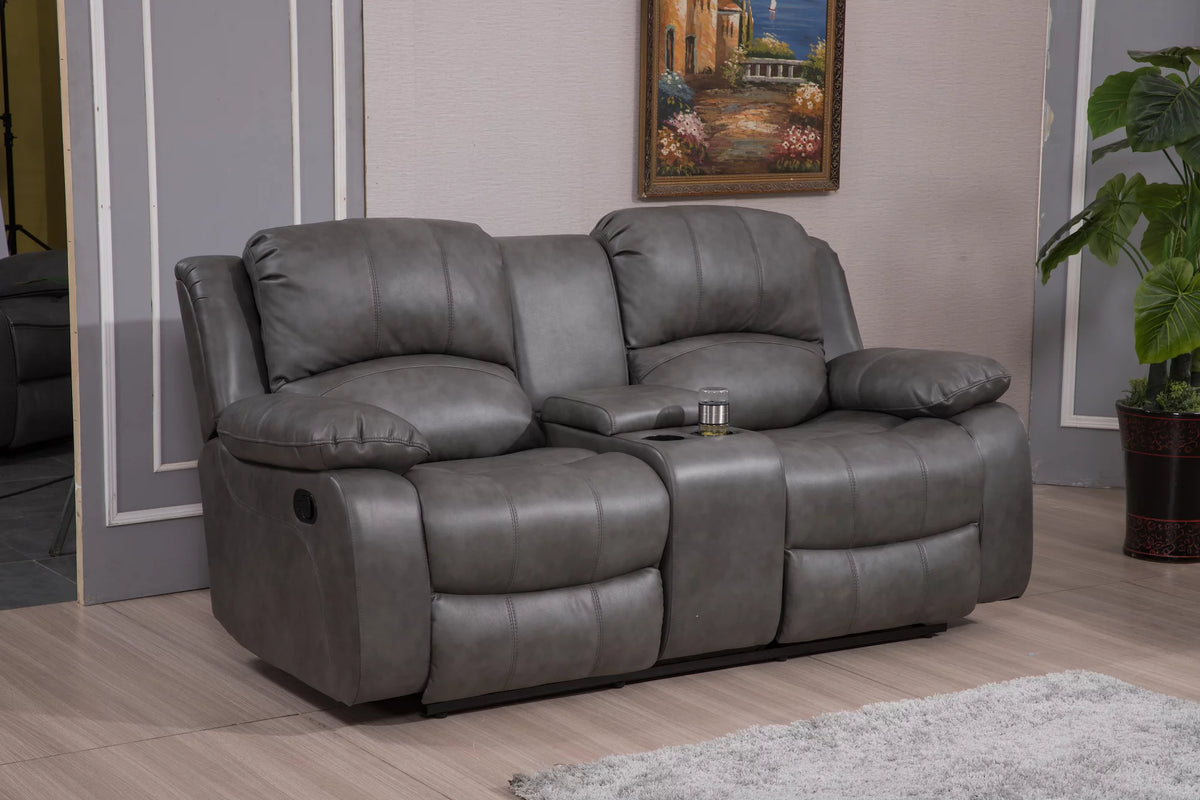 Bonded Leather Reclining Sofa M62008