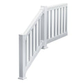 42x22H x 120x22L White Deluxe QuickRail Straight Kit with Square Spindles F3942