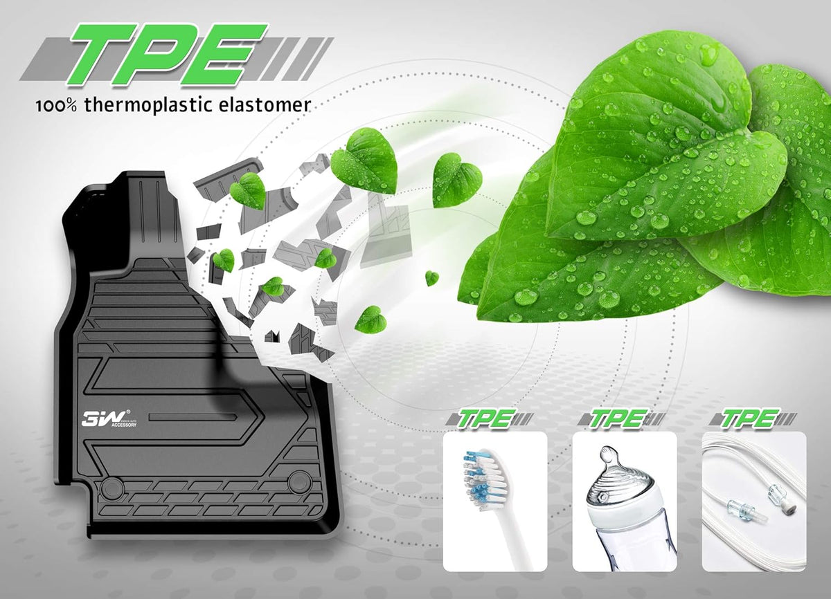 Black TPE All Weather Floor Liner Full Set Z475