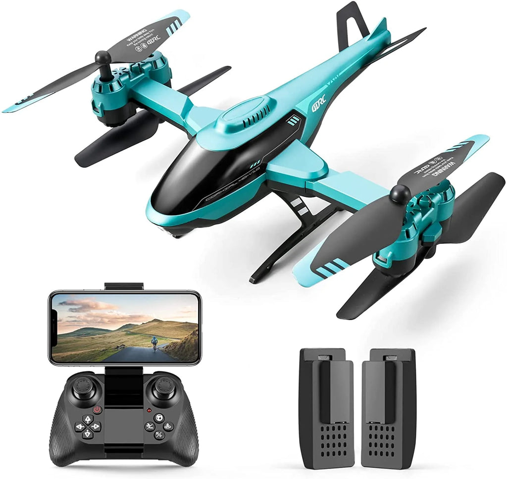 Blue RC Helicopter Drone with 1080P HD Camera Q704
