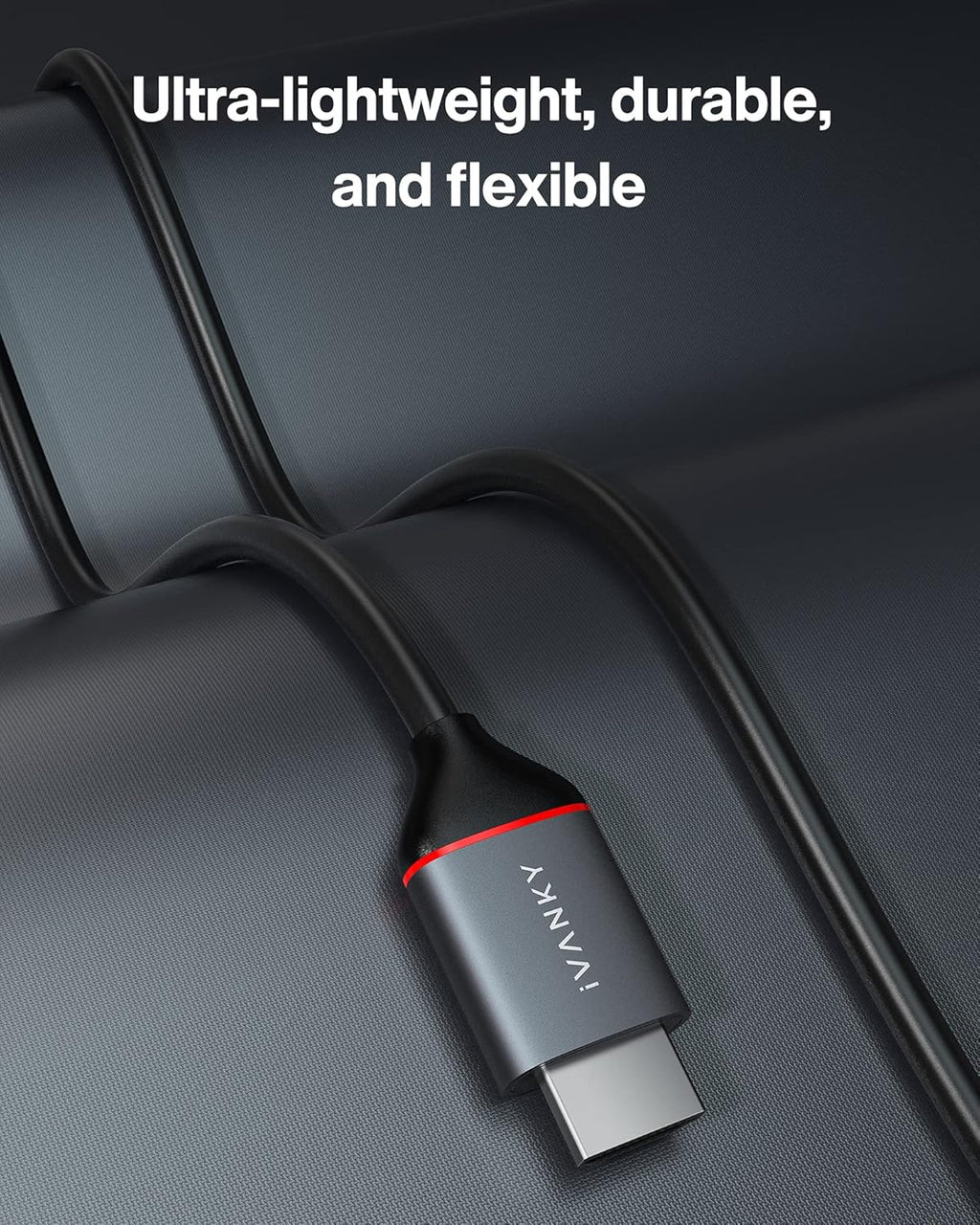 4K HDMI 2.0 Cable 50 ft, 18Gbps, Pack of 2 X74240