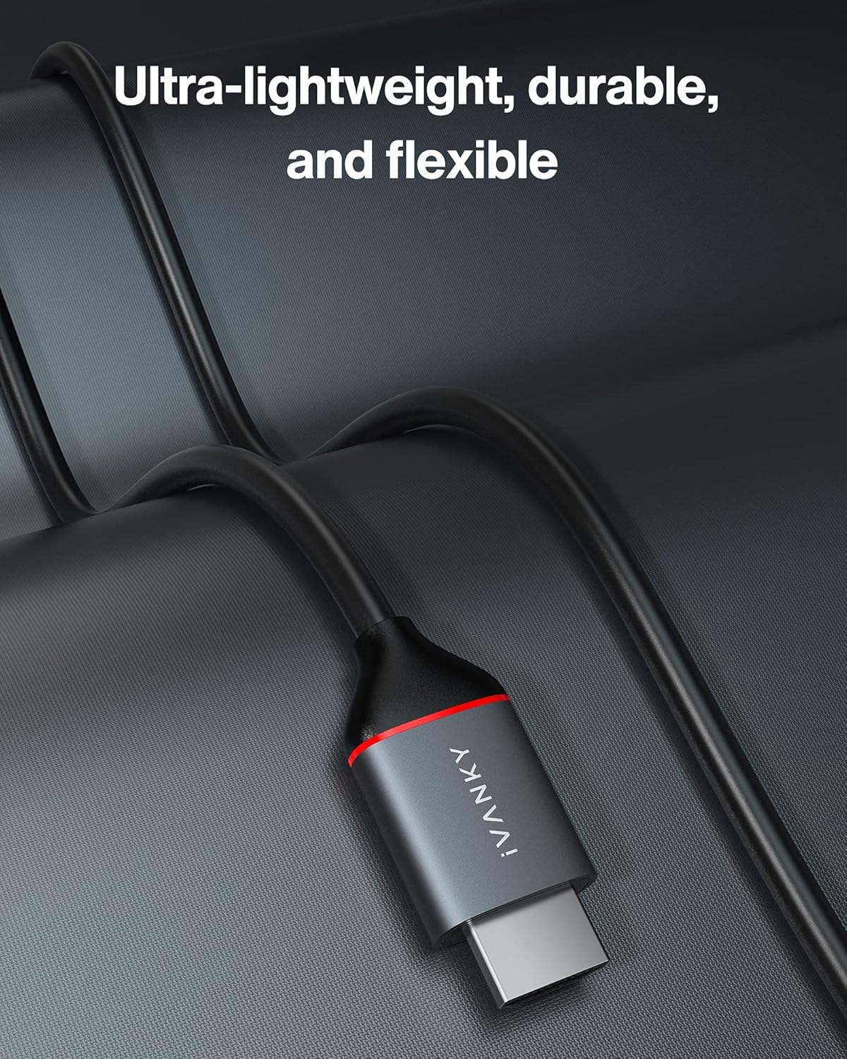 4K HDMI 2.0 Cable 50 ft, 18Gbps, Pack of 2 X74240