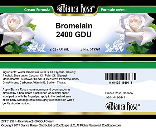 2 oz Bromelain Cream - 2 Pack J3036