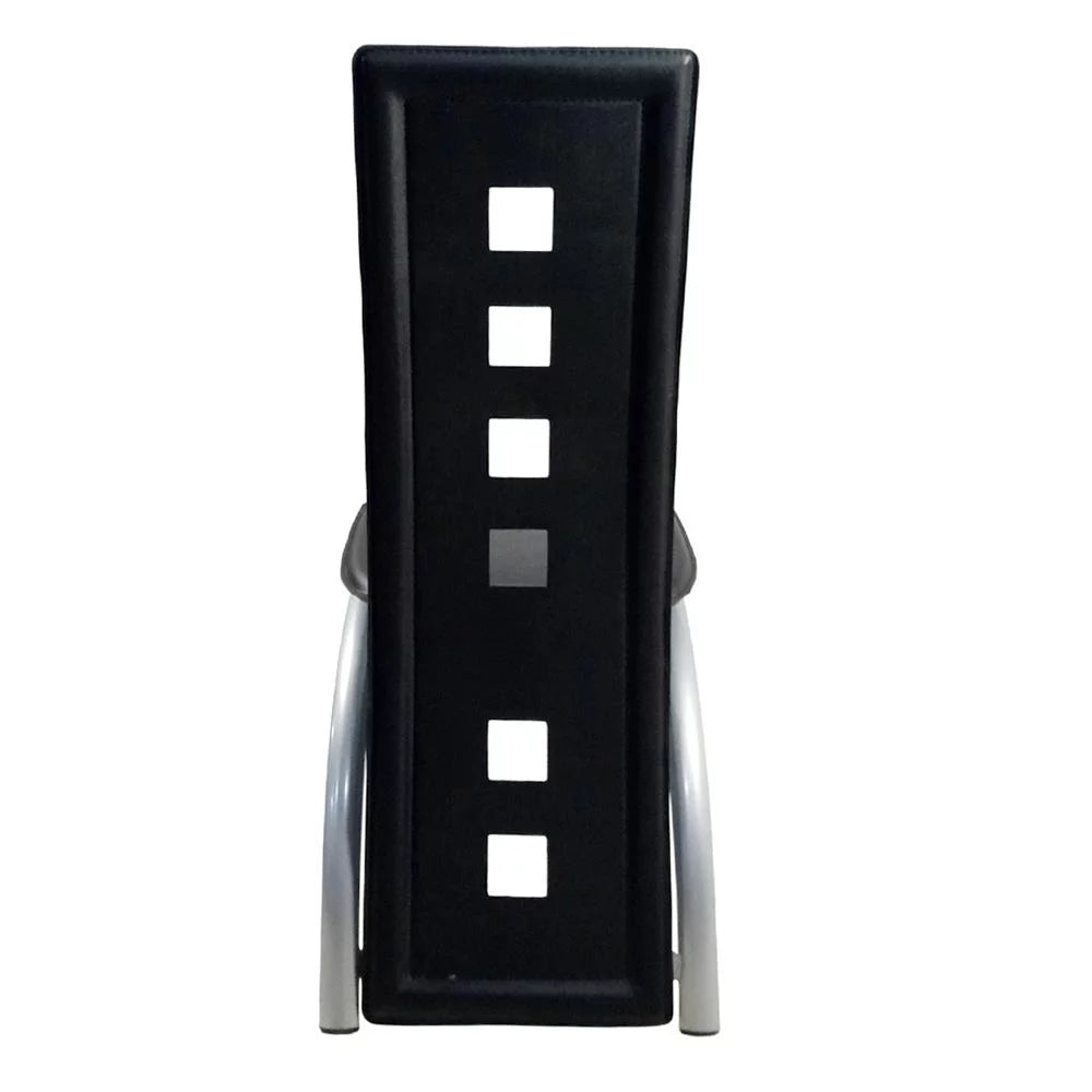 Transparent Black Dining Chairs Set of 4 S831