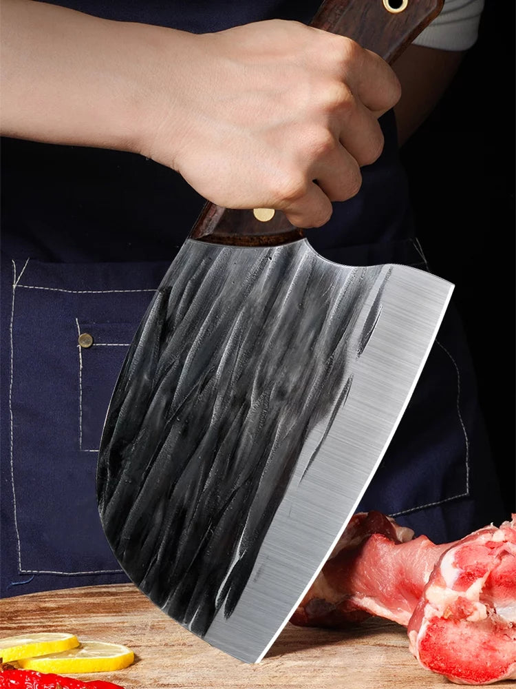6" High Carbon Steel Full Tang Meat Cleaver Knife T211188