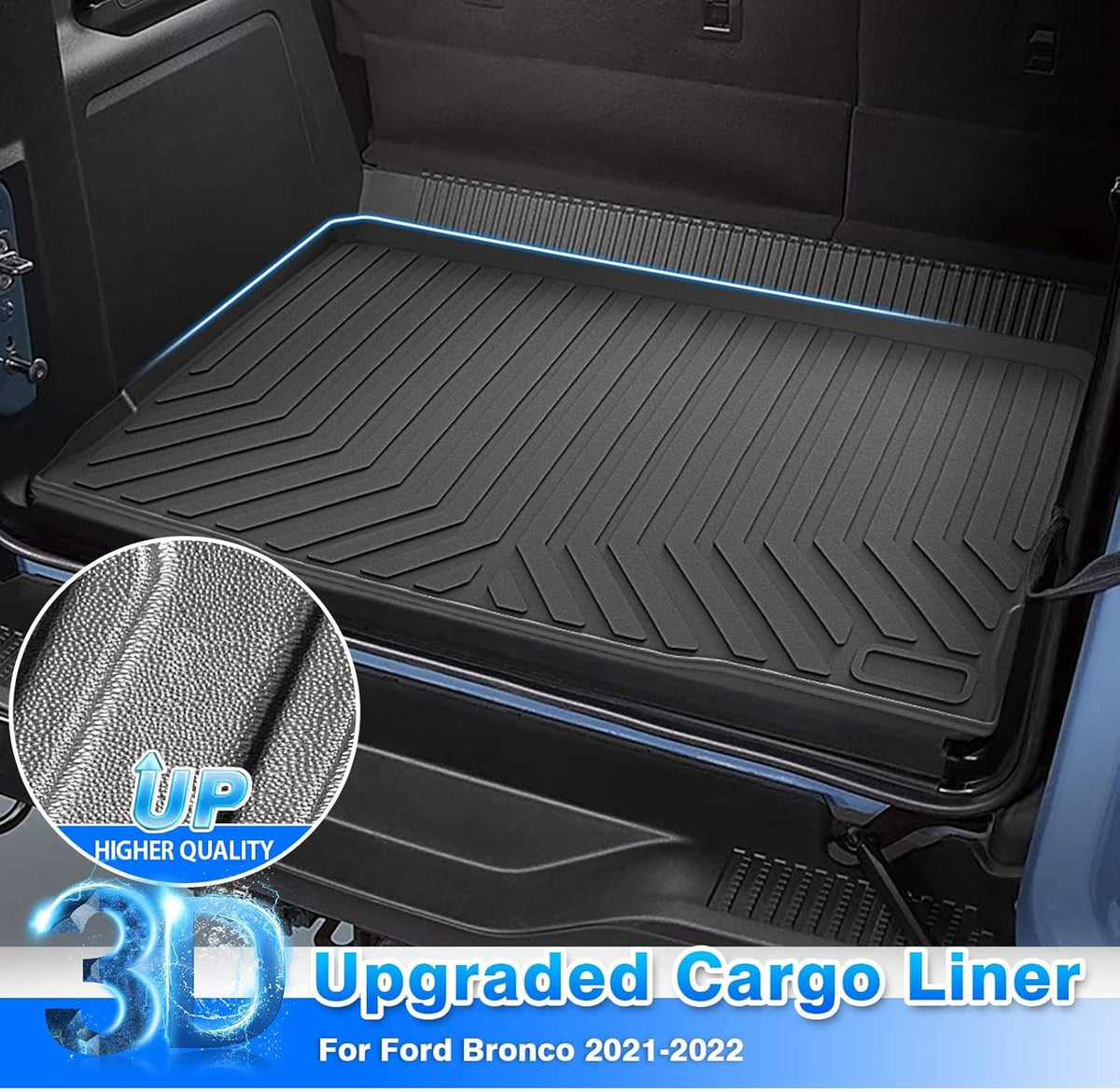 All Weather TPE Cargo Liner Trunk Mat Pack of 2 O568
