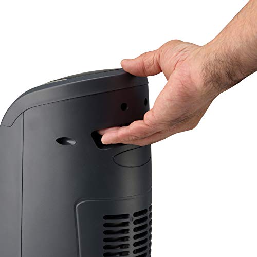 Ceramic Tower Heater with Remote Control, Black M4763