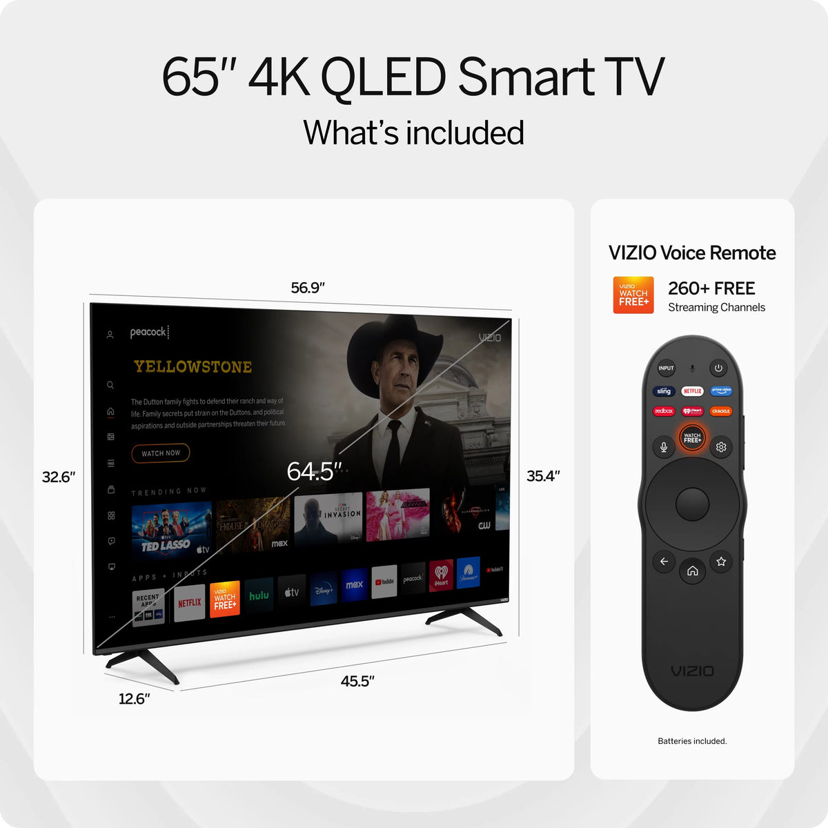 65 Class Quantum 4K QLED HDR Smart TV K880