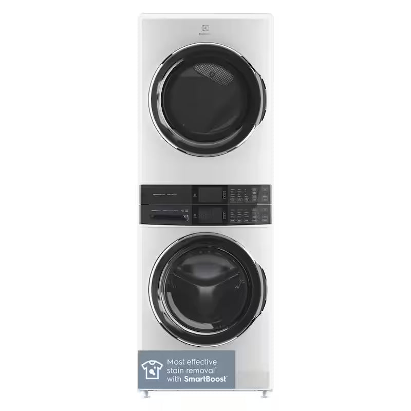4.5 cu. ft. Washer and 8.0 cu. ft. Electric Dryer Laundry Tower in White L356384