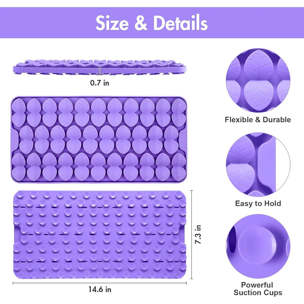 XL Purple Silicone Snuffle Mat for Dogs Z2286