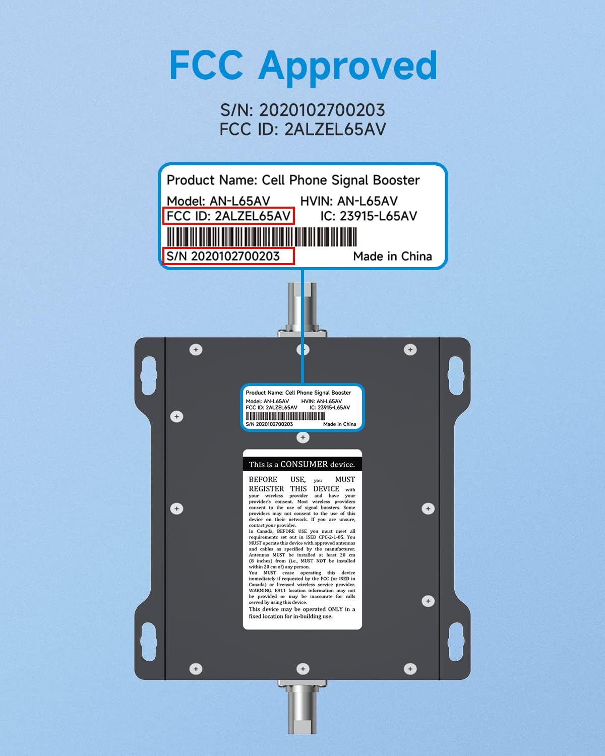 5G 4G LTE Cell Phone Signal Booster B498