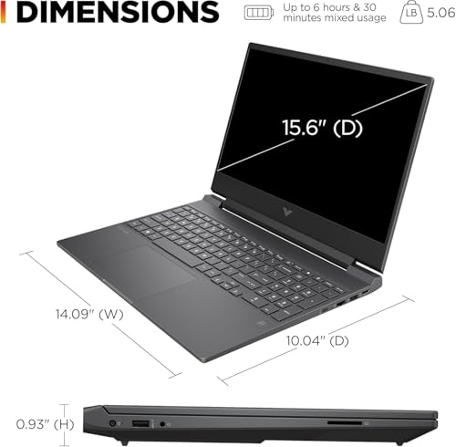 15.6" FHD 144Hz Gaming Laptop, Intel Core i5, RTX 3050, 16GB RAM, 1TB SSD I266