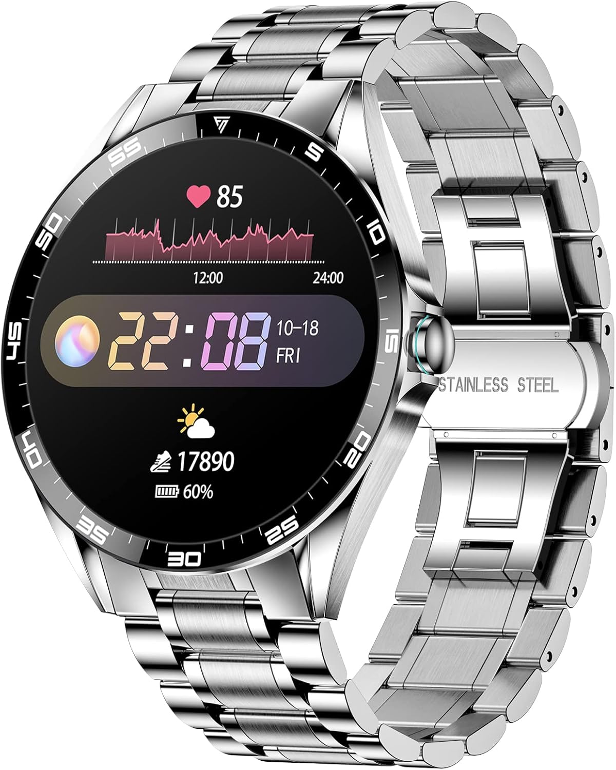 IP67 Waterproof Smartwatch with Heart Rate Sleep Monitor U208