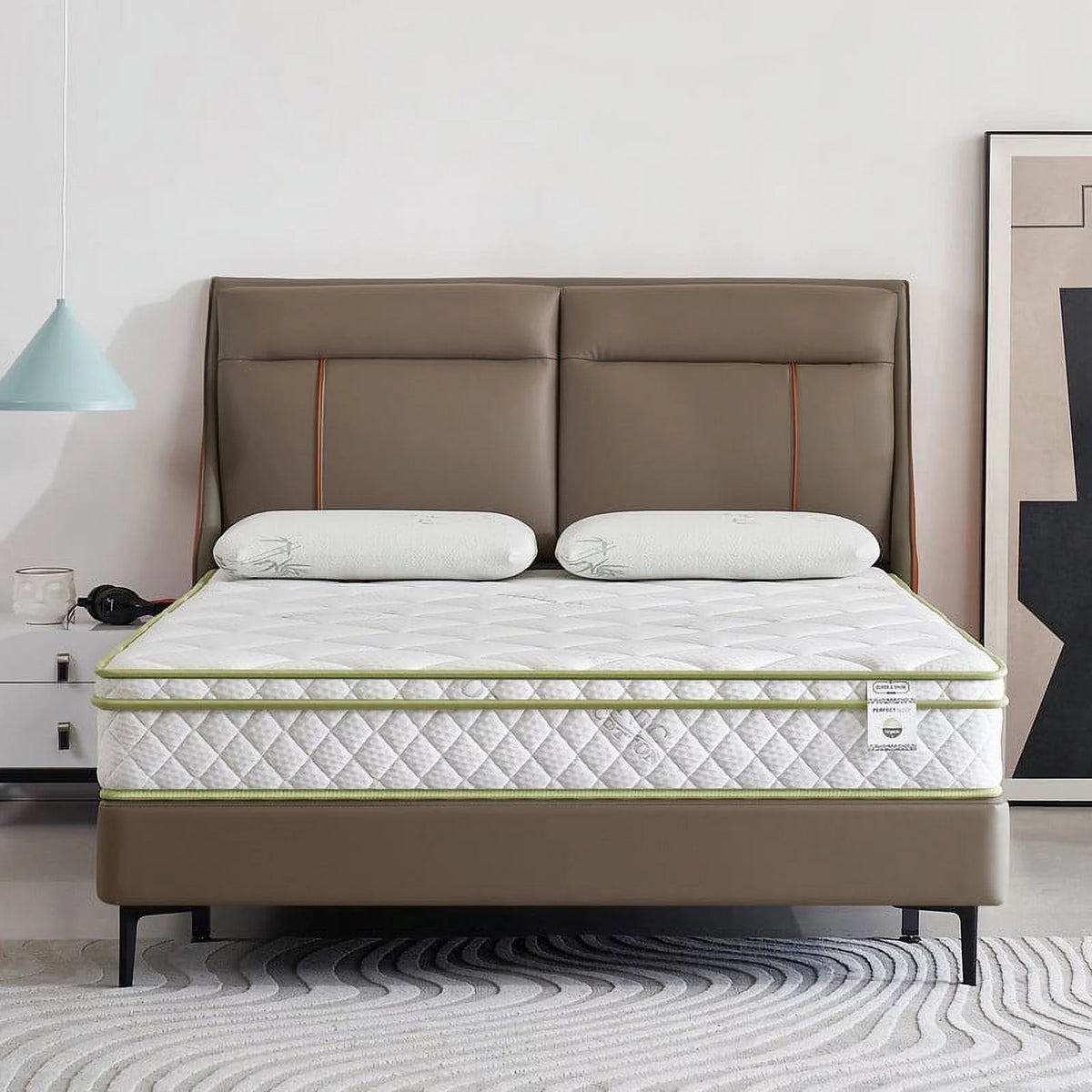California King 8 Inch Foam Spring Hybrid Mattress S69294