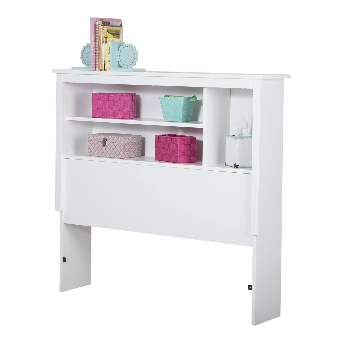 Pure White Twin Bookcase Headboard Q585688