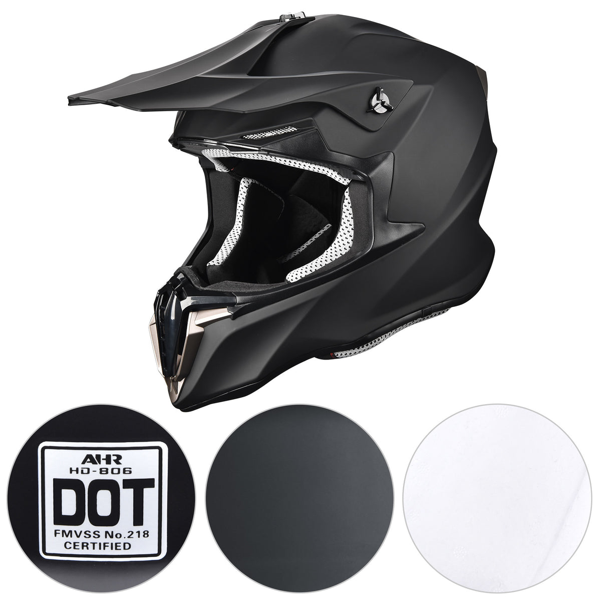 Matte Black Full Face Helmet K8921