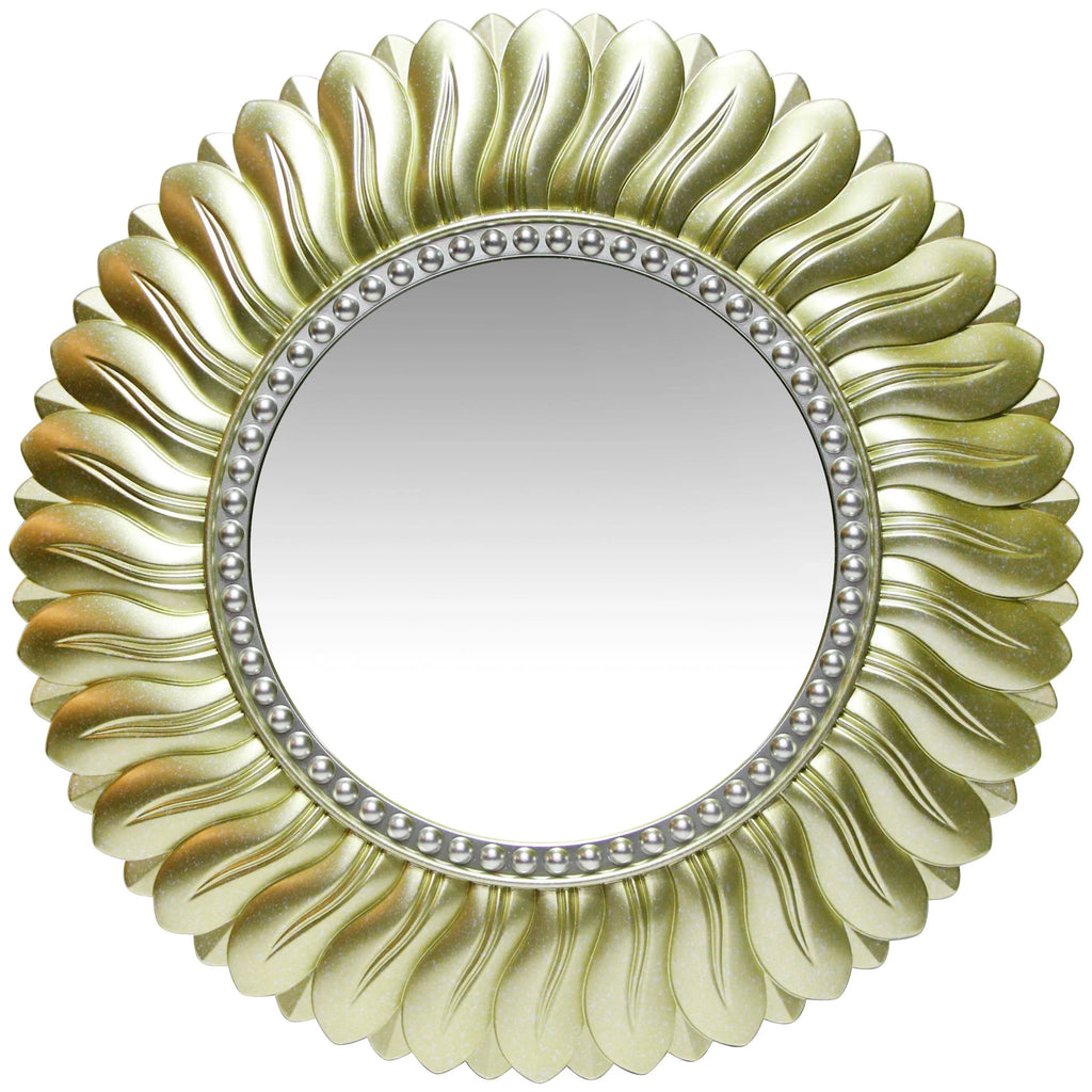 Gold Round 21.5-inch Wall Mirror Y1445