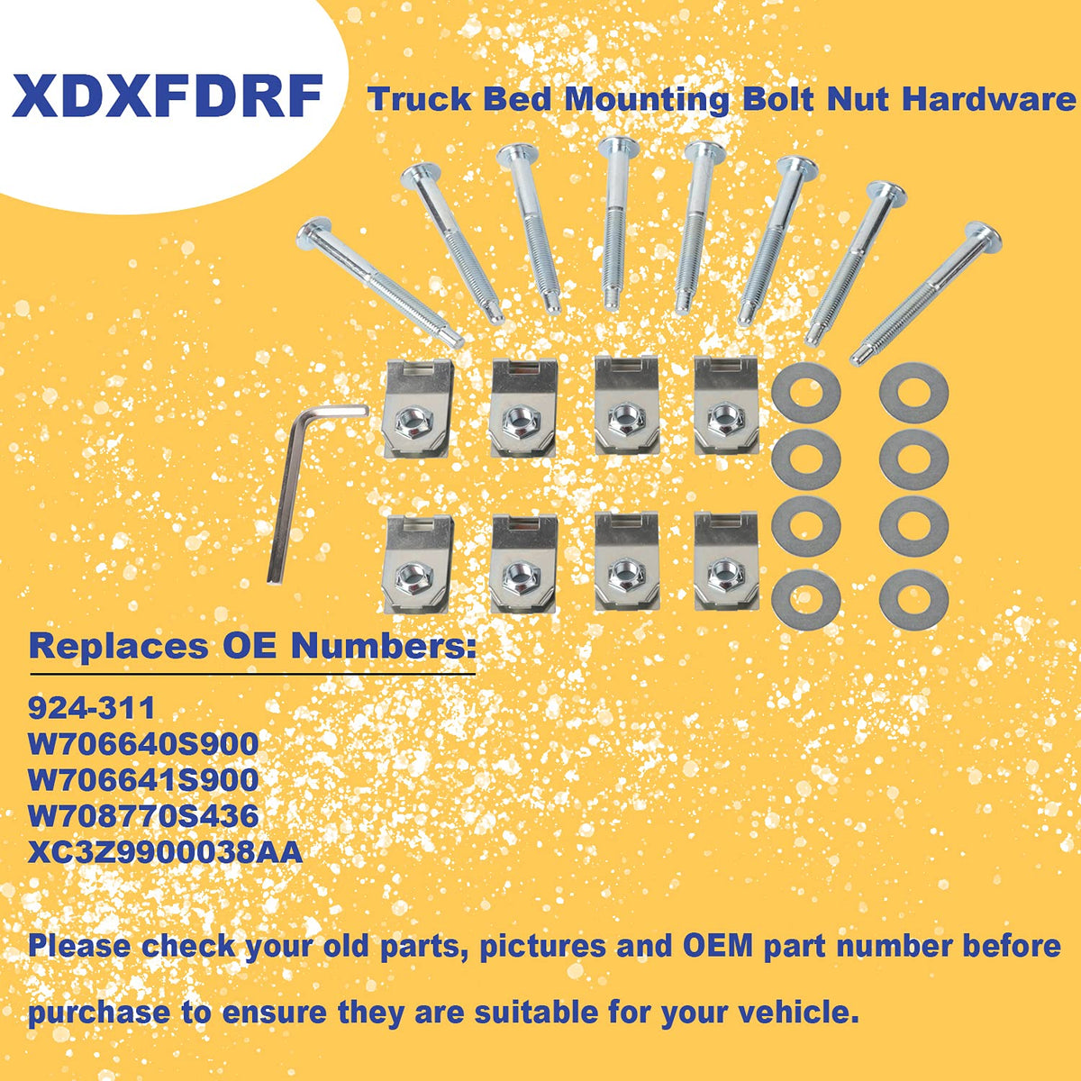 Truck Bed Mounting Hardware Pack of 2 K73182