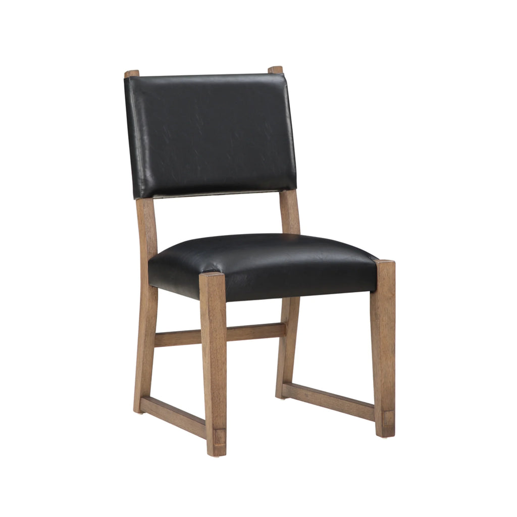 Dark Driftwood Wood Side Chair Set of 2 M4143
