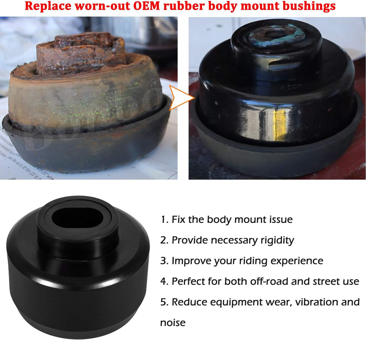 Body & Cab Mount Bushing Kit 16 Pcs Pack of 2 W219947
