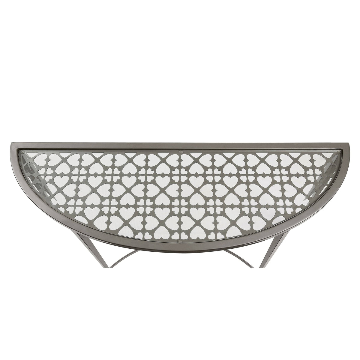White Tempered Glass Sofa Table Y9709