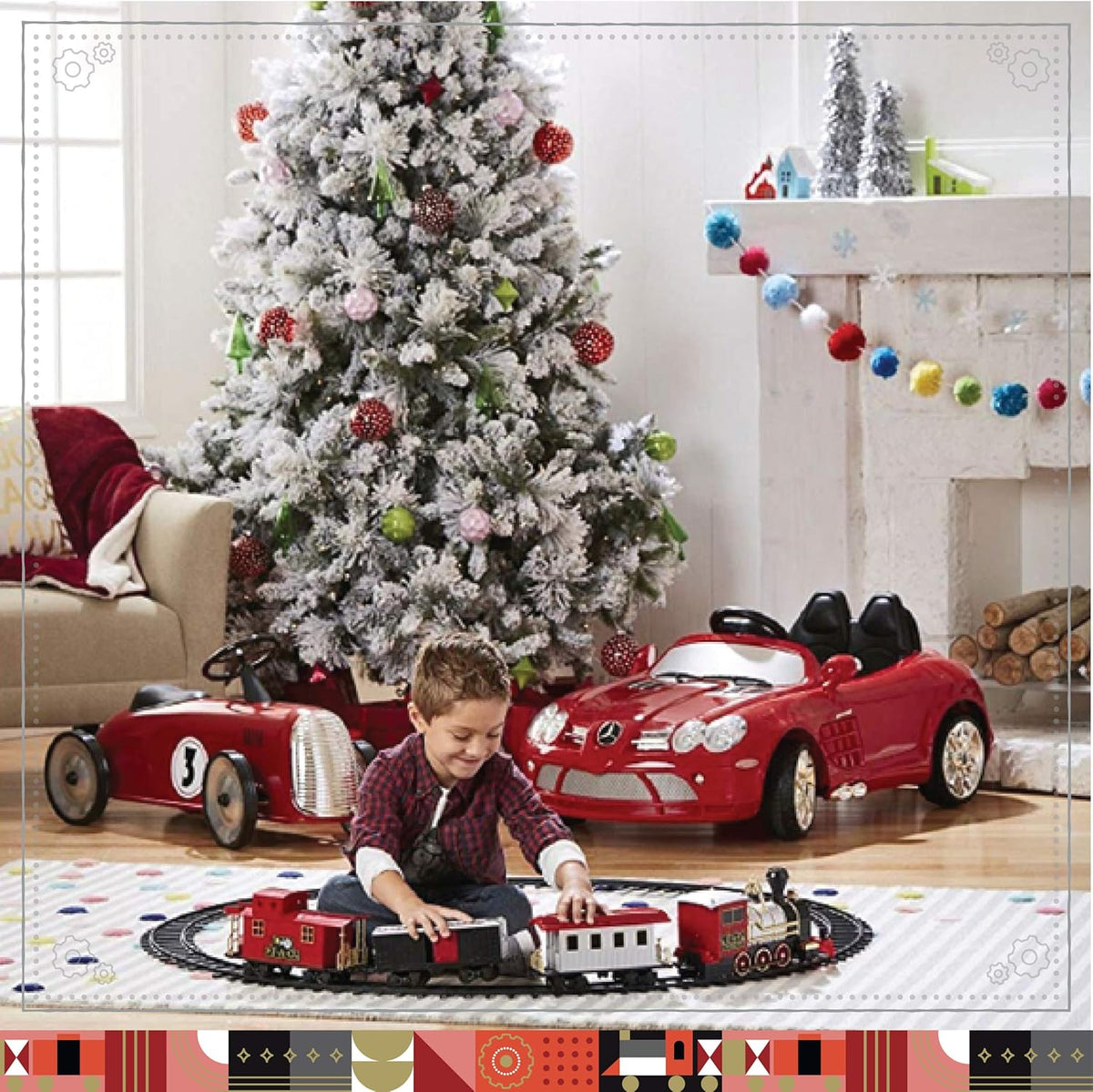 Motorized Train Set 30-Piece with Light-Up LED A834362