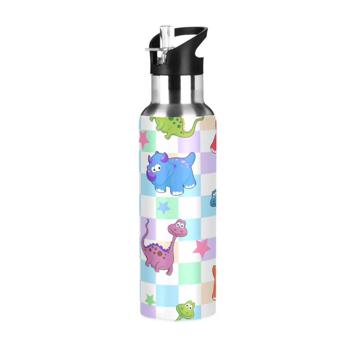 Stainless Steel Water Bottle with Straw Lid Vacuum Insulated 20 OZ O2085