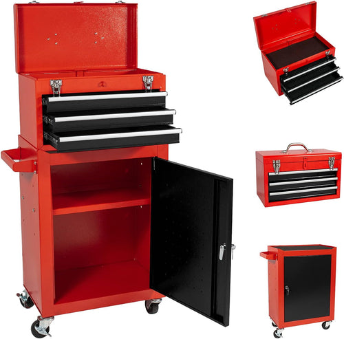3-Drawer Rolling Tool Chest with Lockable Drawers R513