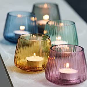 Amber Votive Candle 2 Pcs P735155