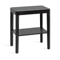 Black Two-Tier Wood Side Table Z40865