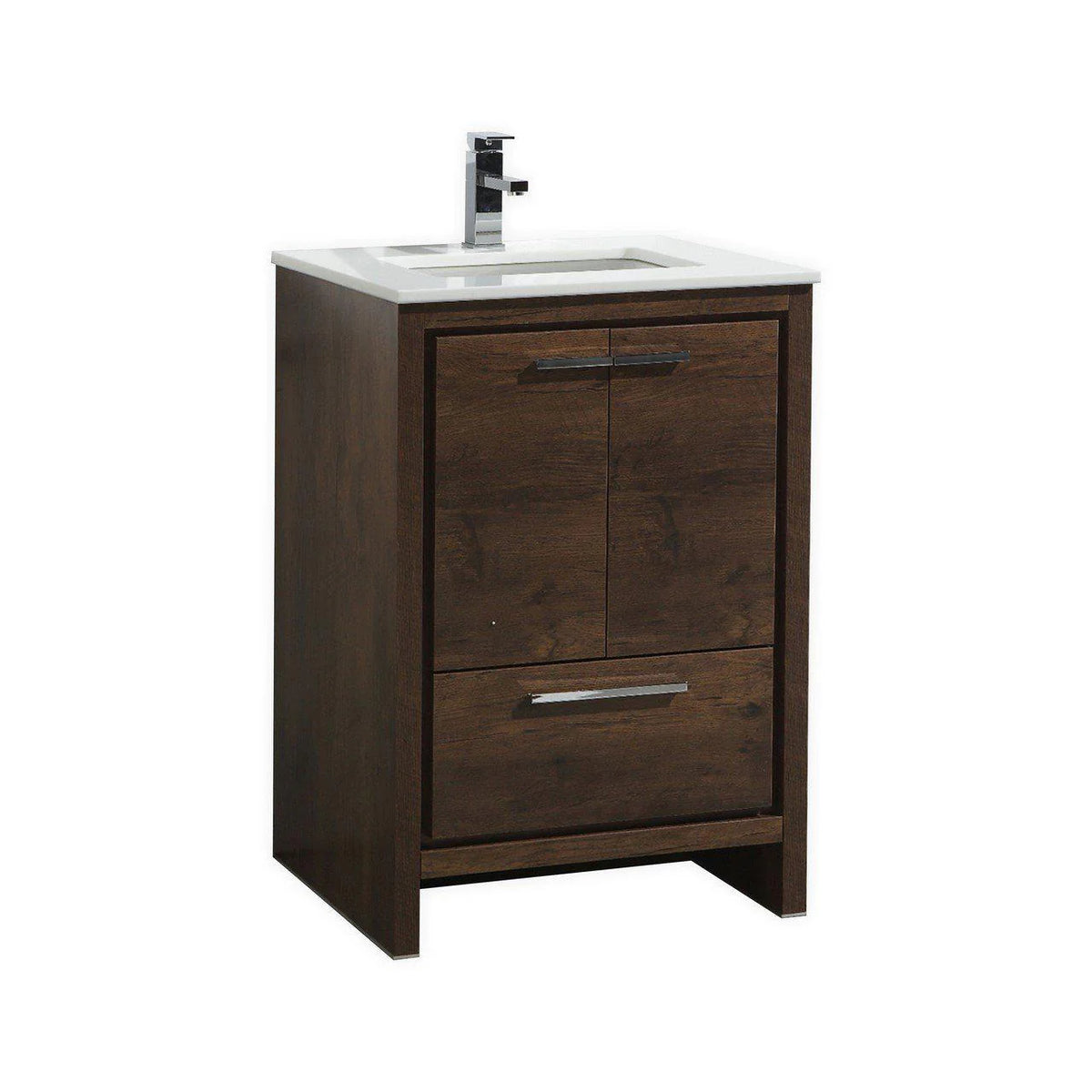 24 in. Modern Bathroom Vanity with White Quartz Counter Top M437