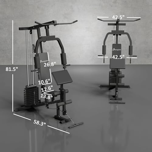 99Lbs Weight Stack Home Gym System C198