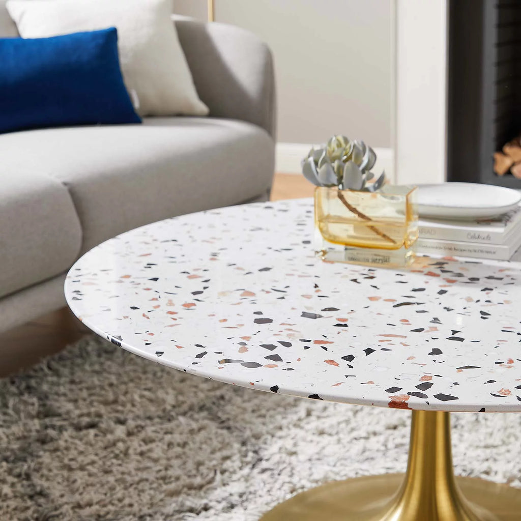 36" Round Terrazzo Coffee Table U638055