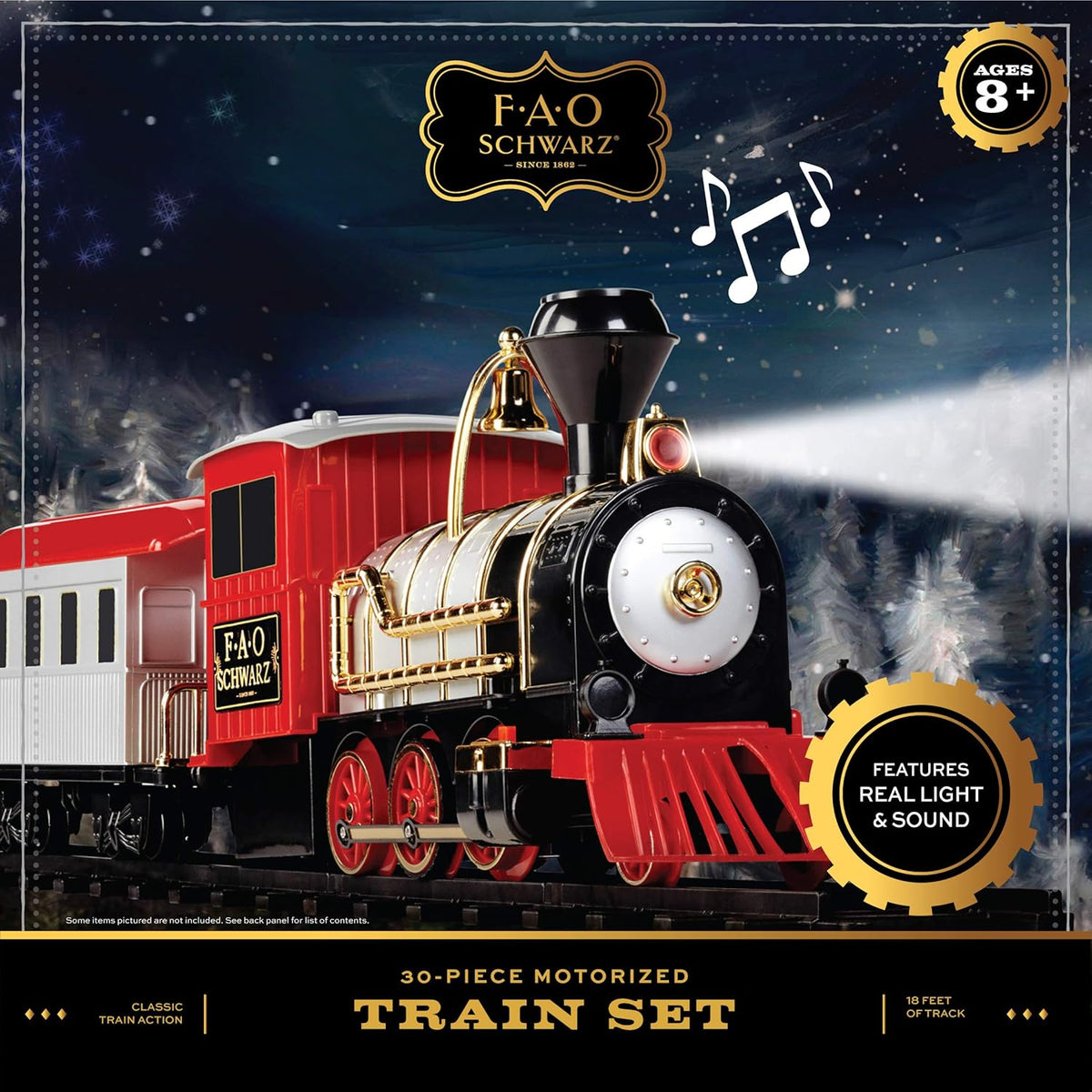 Motorized Train Set 30-Piece with Light-Up LED A834362