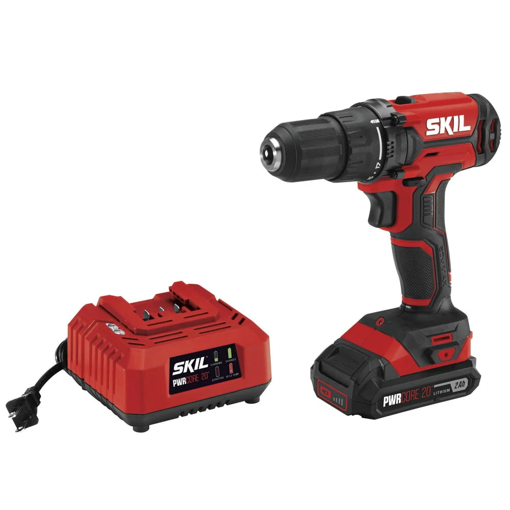 20V 1/2'' Drill Driver Kit with 2.0 Ah Lithium Battery & Charger R6091