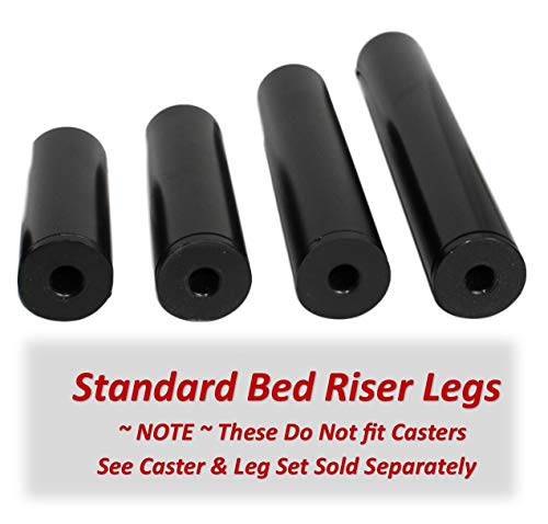 7" Height Set of 4 Adjustable Bed Leg Kit W10656