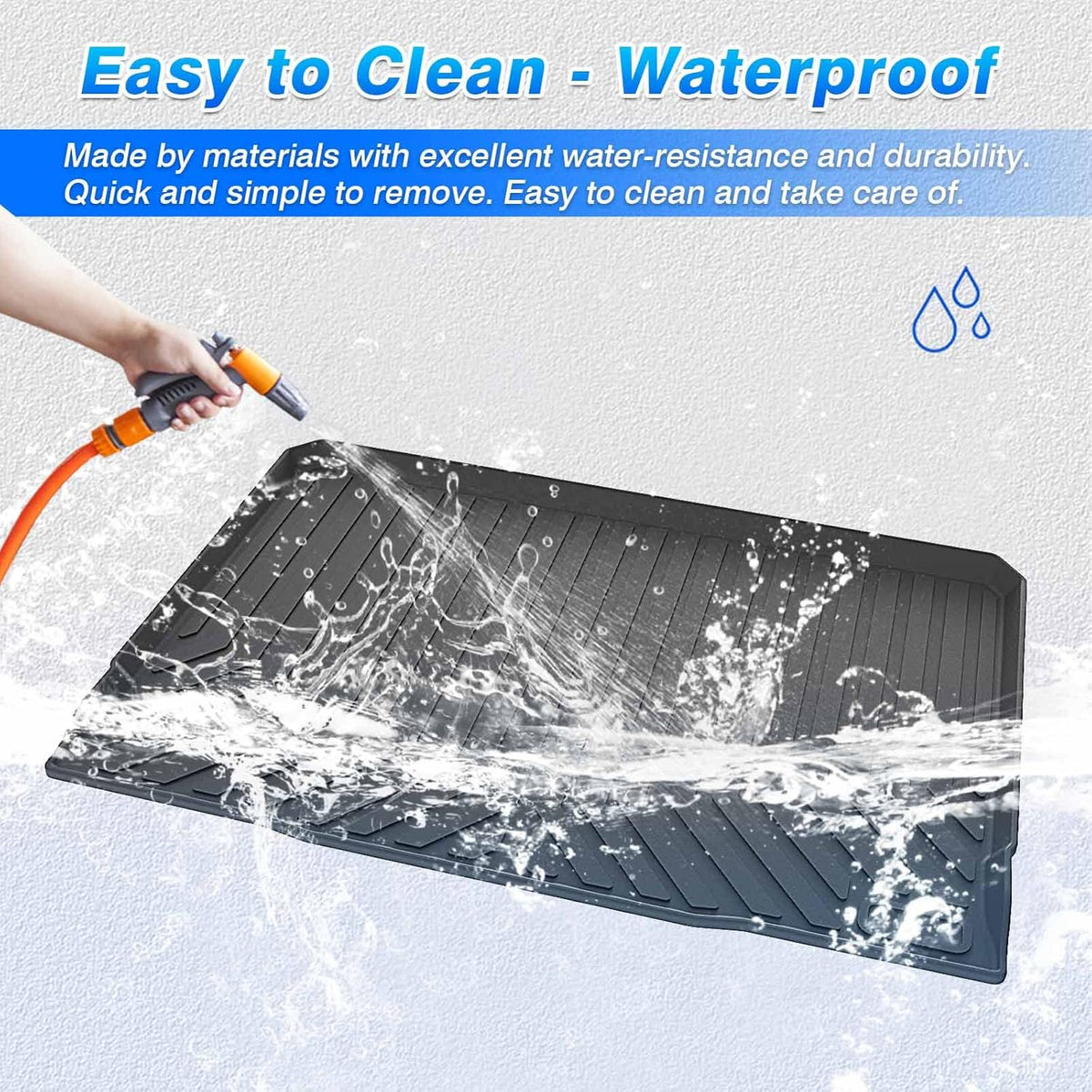 All Weather TPE Cargo Liner Trunk Mat Pack of 2 O568