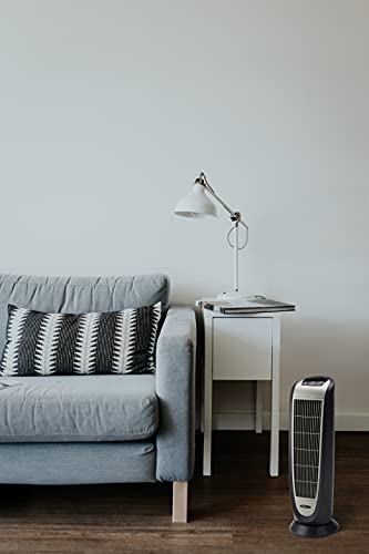 Ceramic Tower Heater with Remote Control, Black M4763
