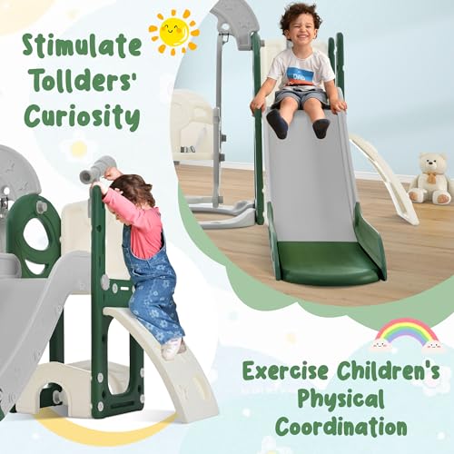 Toddler Slide with Swing Playset D2622