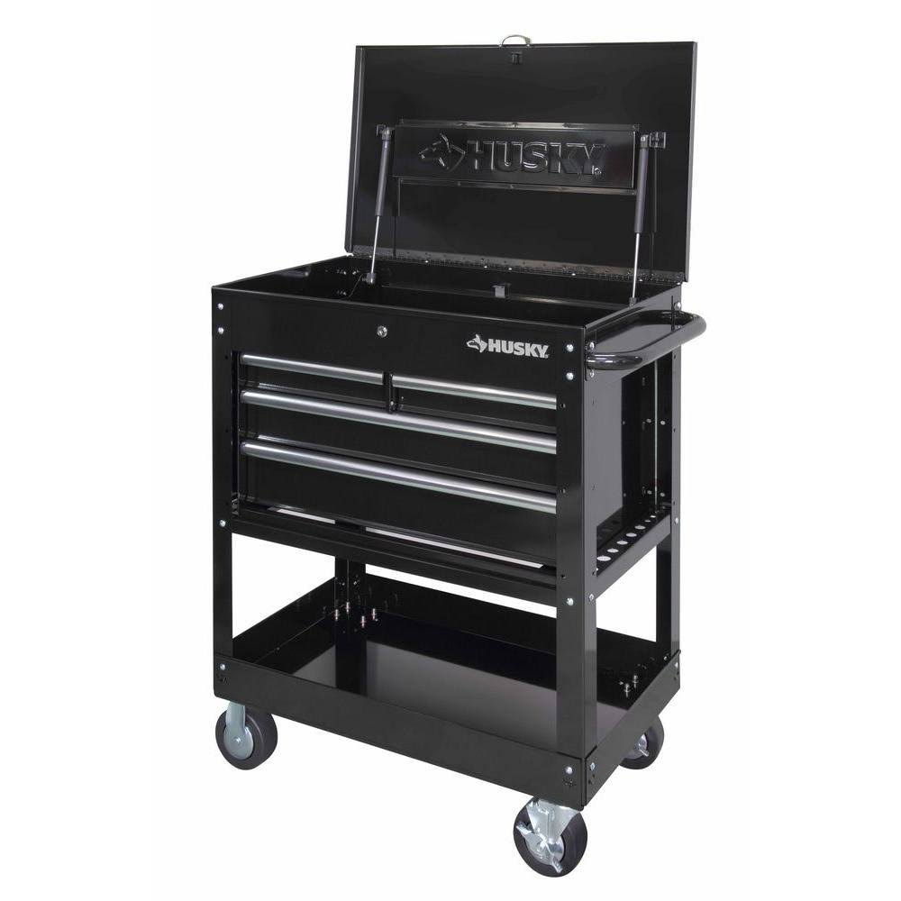 Black 4-Drawer Mechanics Tool Cart U599991