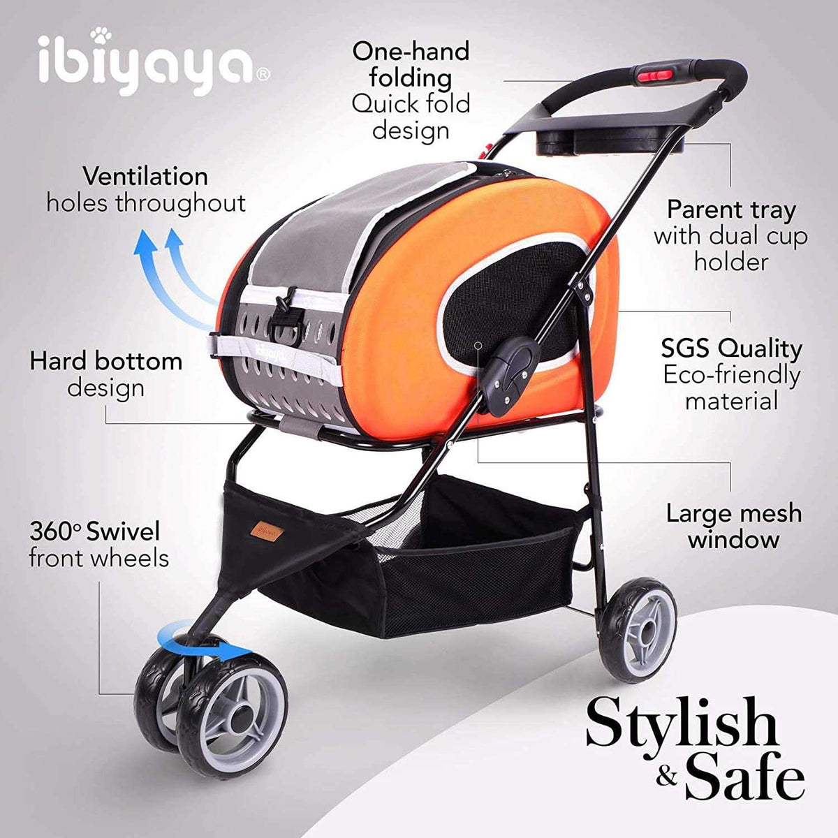 EVA Pet Carrier Stroller B5200