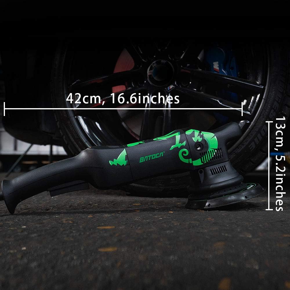 Dual Action Polisher, 6 Inches, 700w Random Orbital Car Buffer with Foam/Wool Pads, Microfiber Towels F824453